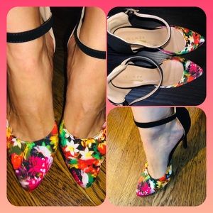 Beautiful floral high heels